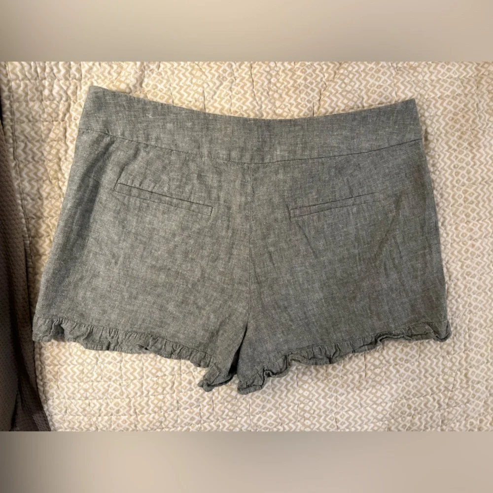 Loft Gray Frill Shorts​​​​​​​​​​​​​​​​